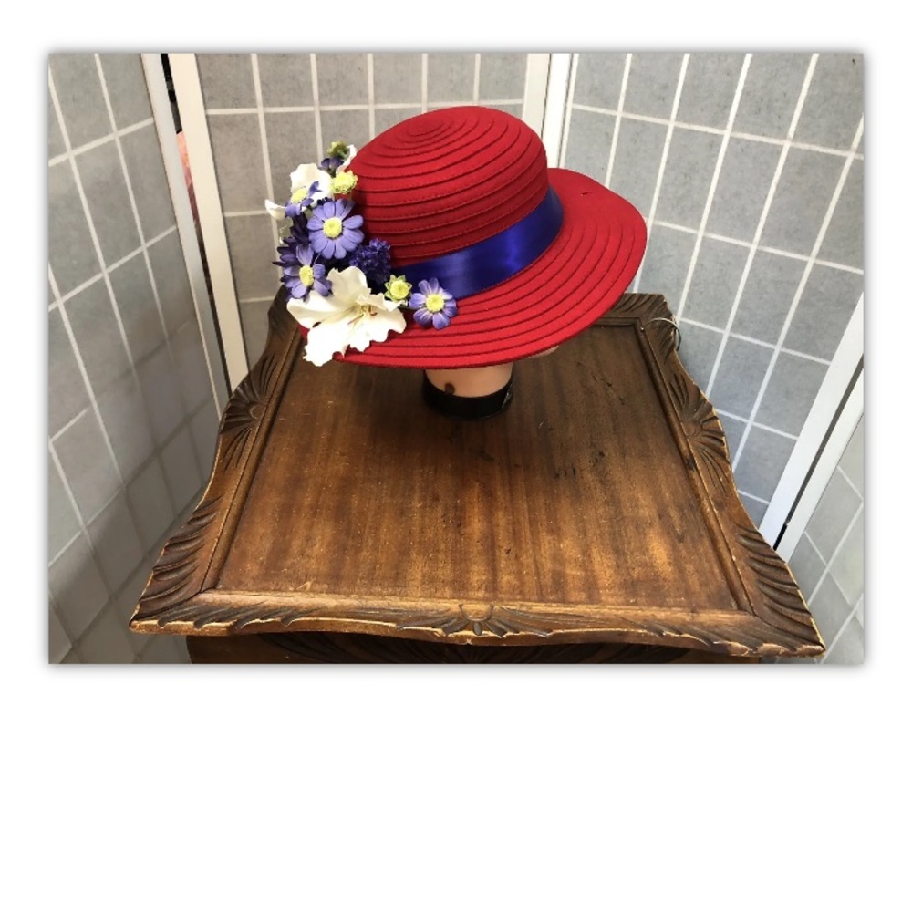 The Scala / Scala,Woman’s,Hats(2), Red,Decorated.: - image 8